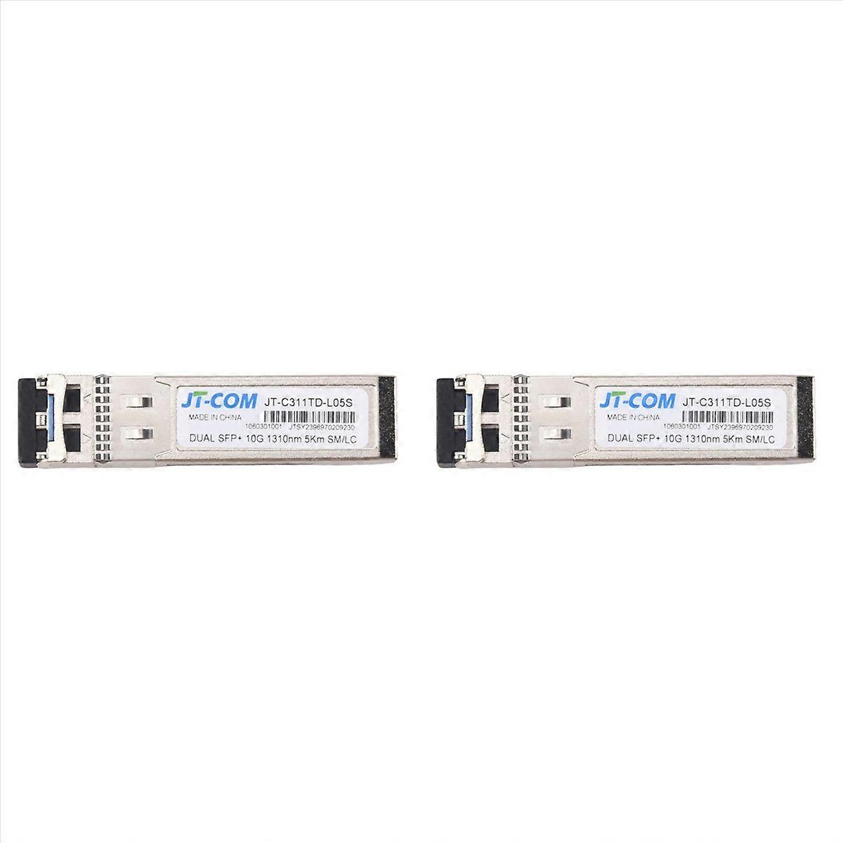 2X 10G SFP+ Duplex LC SFP Module Single Mode 5Km Optical Fiber Module 1310Nm for / Switch