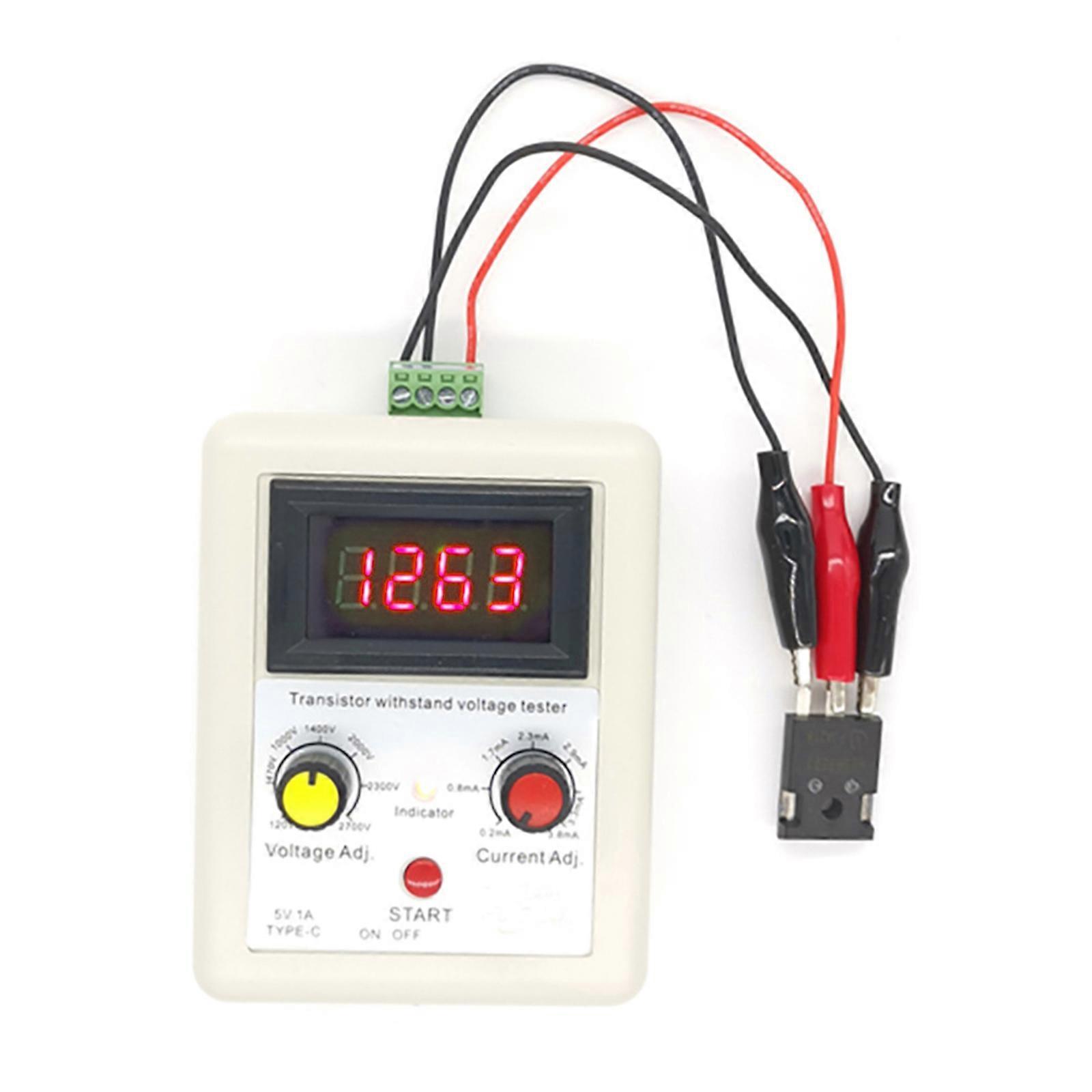 Multifunctional Backlights Transistors Tester for Diodes Triode Capacitors Resistors Transistors NPN MOSFET  red light