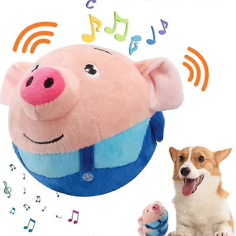 Active Moving Plush Toy Smart Interactive Toy USB Rechargeable Washable 120 Music USB Rechargeable Interactive Washable Cartoon Pig Plush So