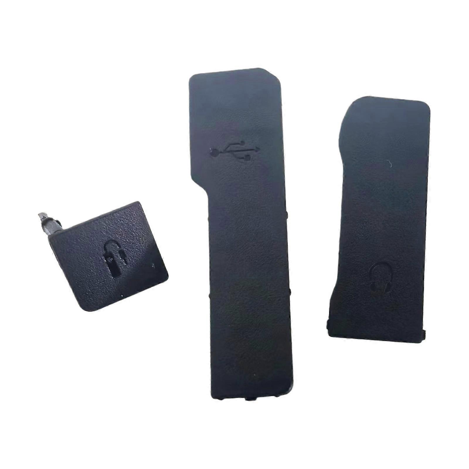 3Pcs Rubber Door Bottom Cover for Mark II Digital Camera Replacement Part Dustproof Waterproof Protective Seal Multicolor