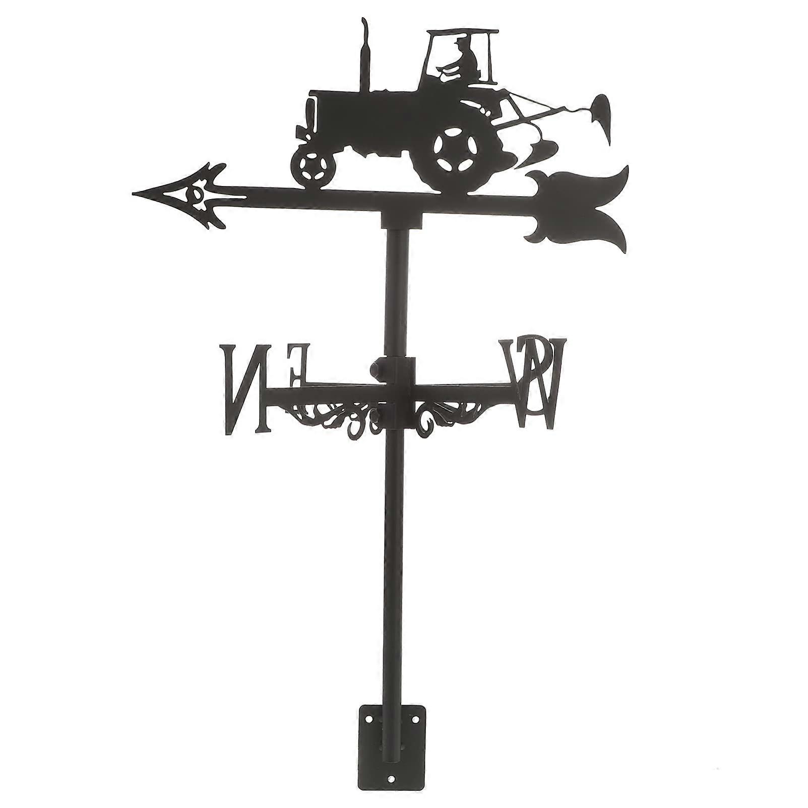 Weather Vane Durable Iron Roof Weather Vane with Accurate Wind Direction for Garden and Pavilion