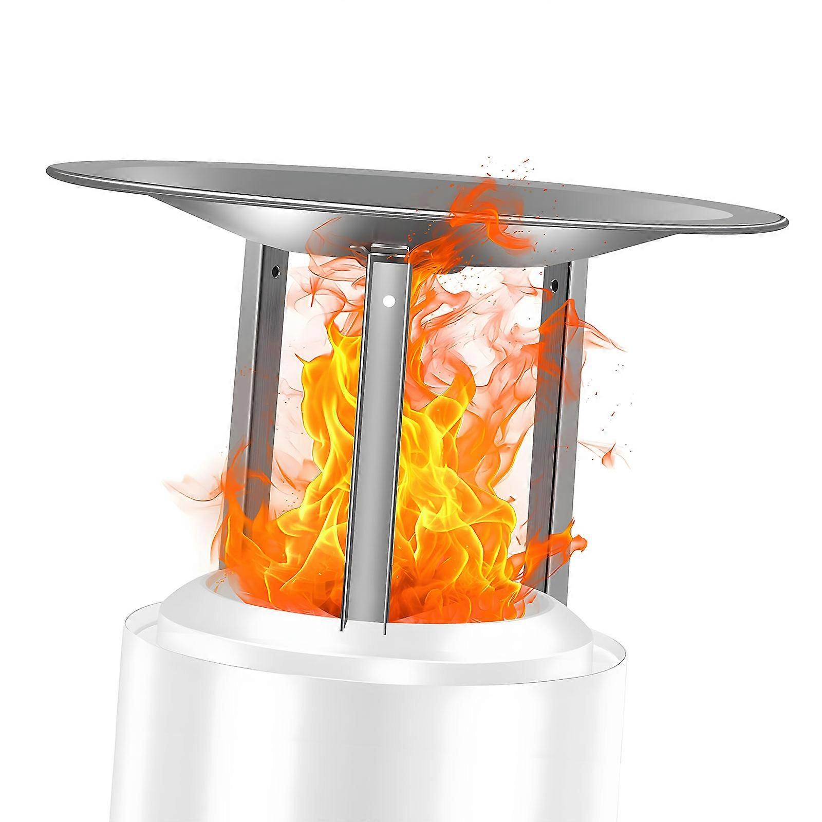 Permanent 304 Rustless Heat Divertor Extends Heat Effectively Ensuring Comfort In Outdoor Tasks Multicolor