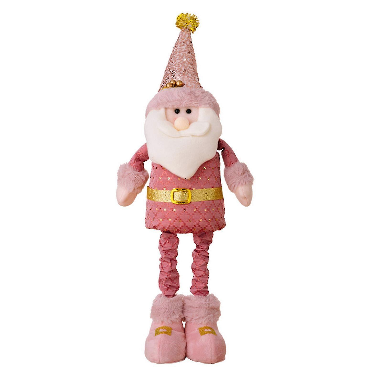 Expandable Christmas Doll for Home, Adjustable Size Tabletop Figurine Soft Fabric
