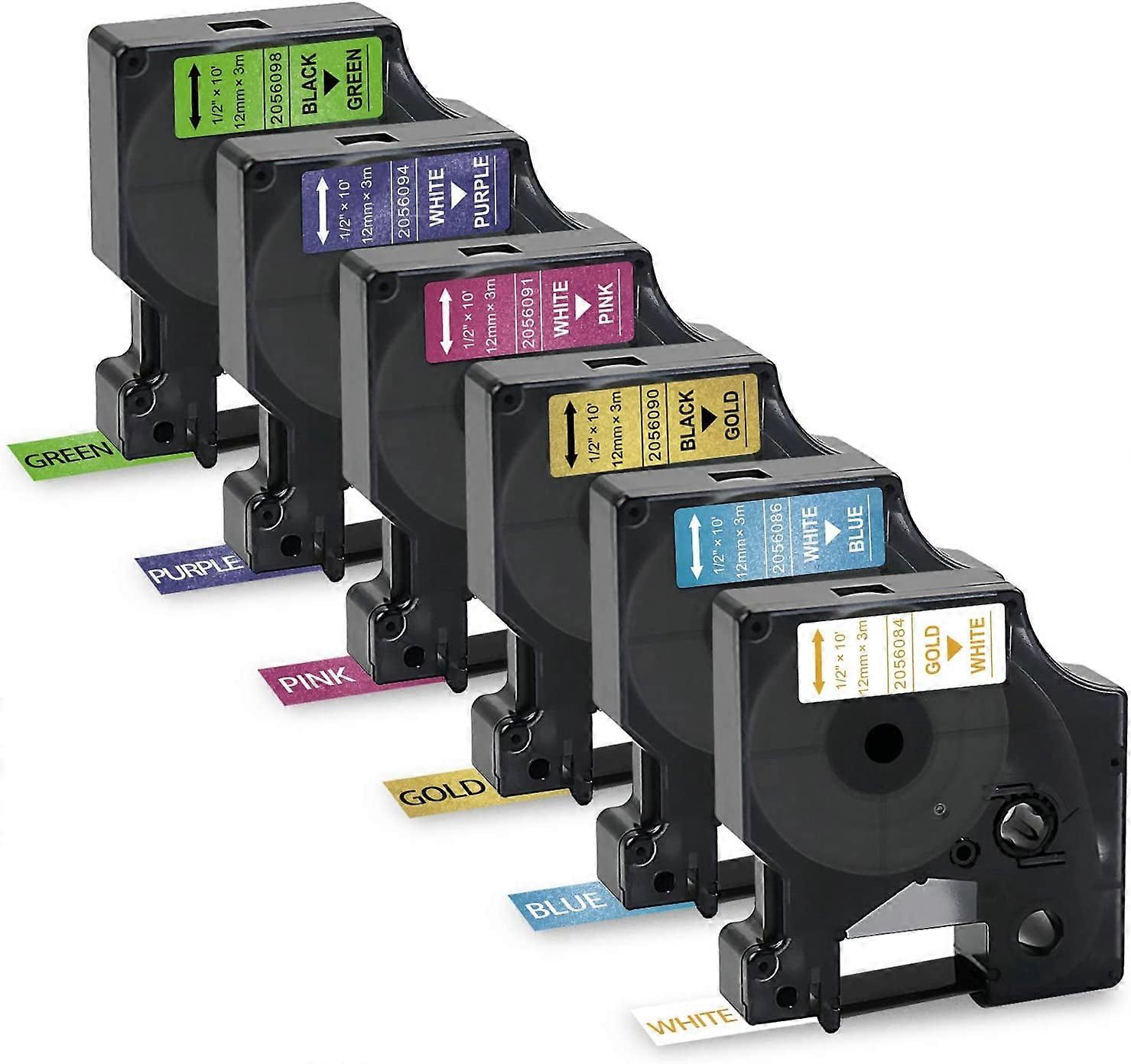 Compatible Colorpop Label Tape for DYMO COLORPOP Label Maker Refills 12mm 0.47" for COLORPOP! LabelManager PnP 160 280