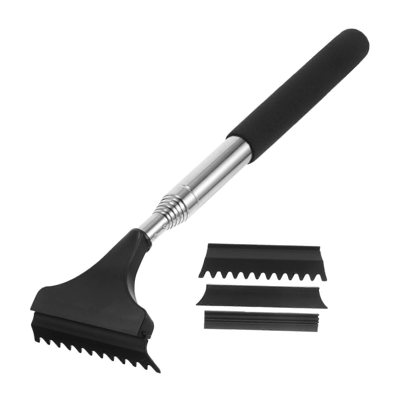 Car Snow Brush with Ice Scraper, Extendable Dual Squeegee for Windshield Snow Removal