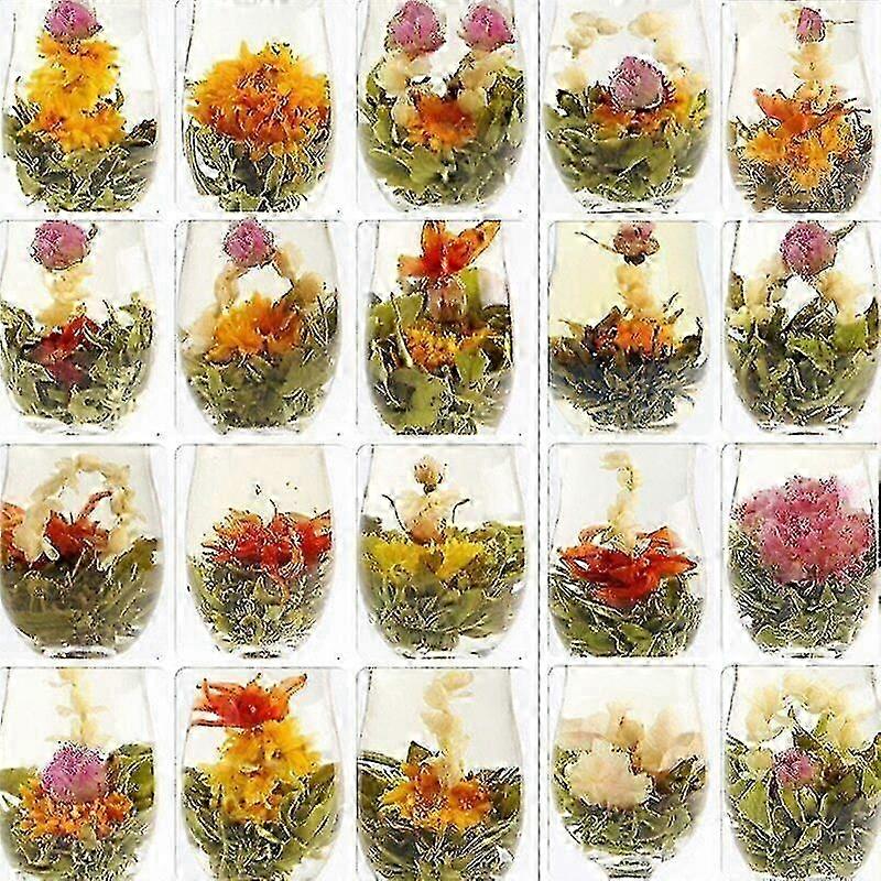 Blomstrende tekuler 20 stk Blomstrende te Grønn te Kunstnerisk blomst Blomster