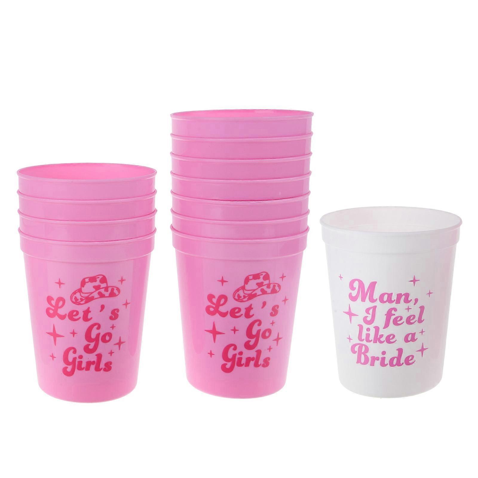 Cocktail Plastic Cups Party Cups for Wedding Use 12Pcs Set