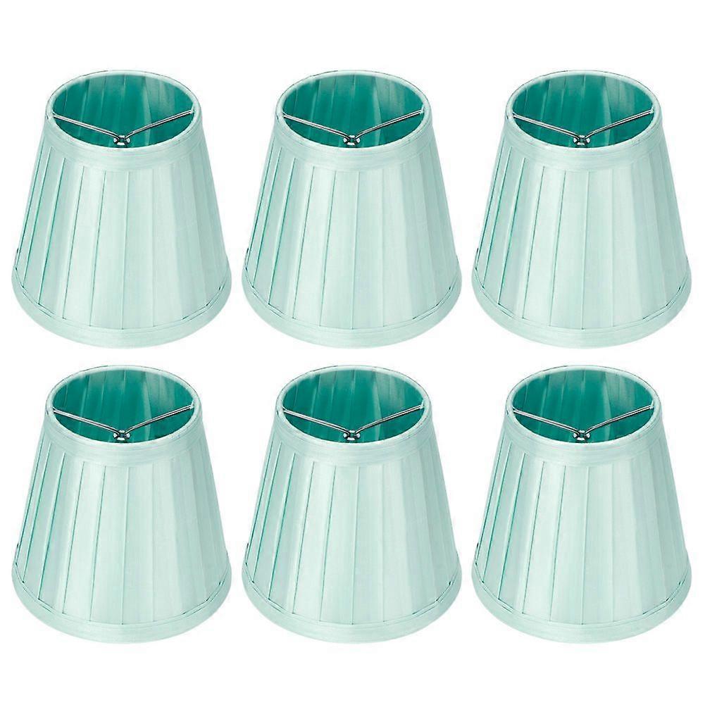 6pcs Lampshade Replacement for E14 Bulb Interface Wall Light Ceiling Light Cover Shade Light Green