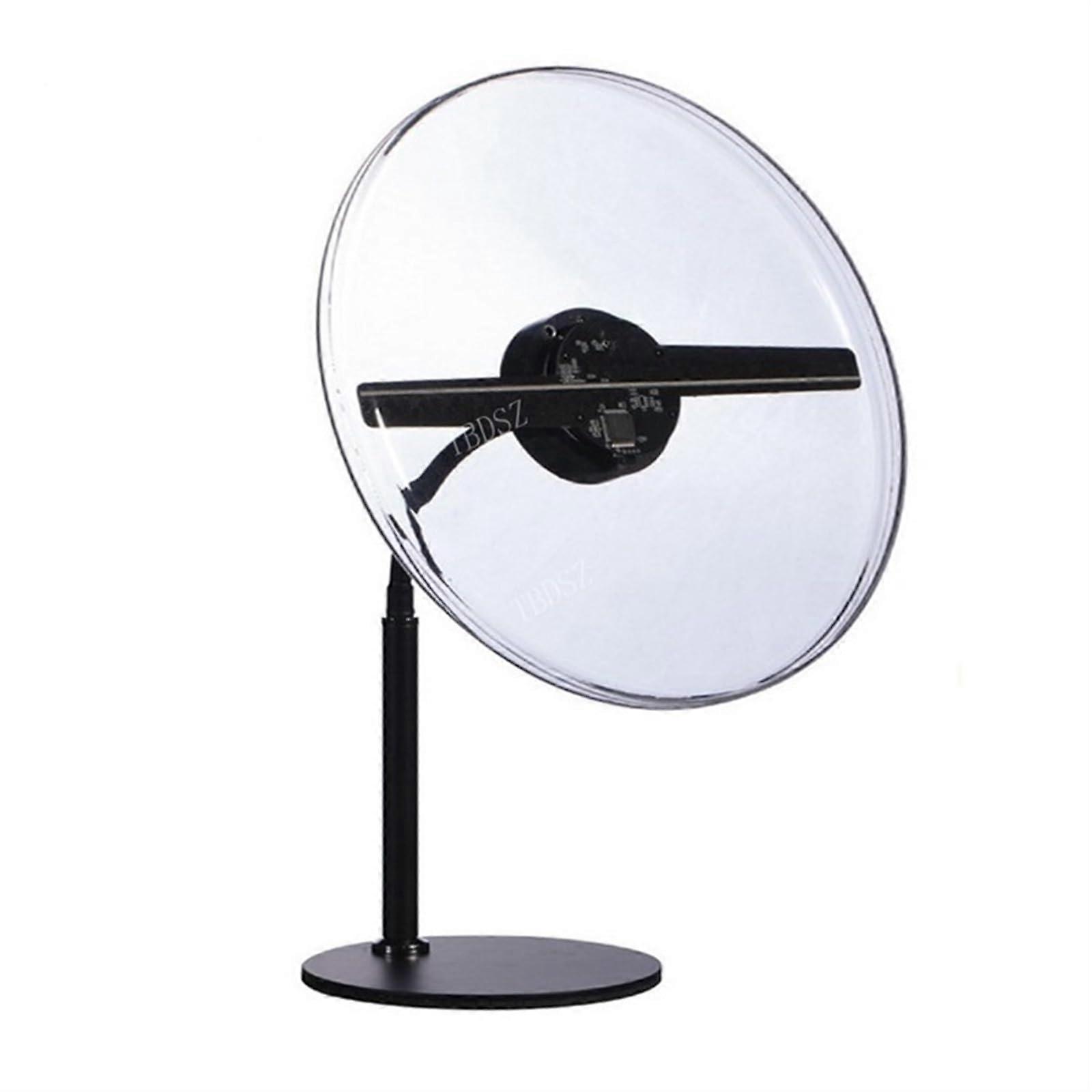 Holographic Projector WiFi 3D Desktop Fan Screen, Hologram Advertising Machine, BatteryPowered 30cm Desktop LED Fan