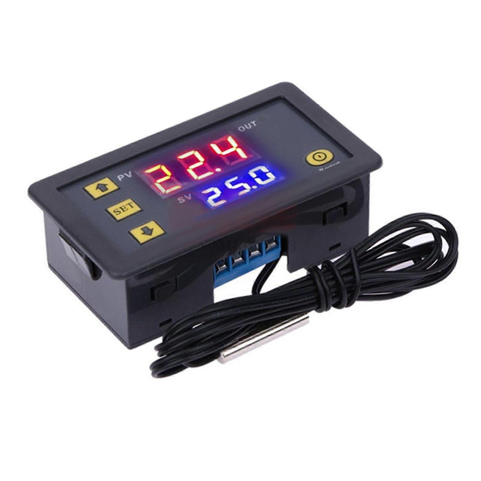 Accuracy Digital Temperature Controller Thermostat Switch with Probe and 20A Relay Output 50 to 110 Degree