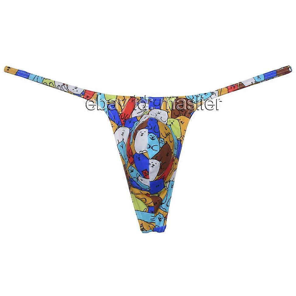 Men's Pouch T-back Posing Slim Bikini Minimal Coverage G-string Thong Underwear