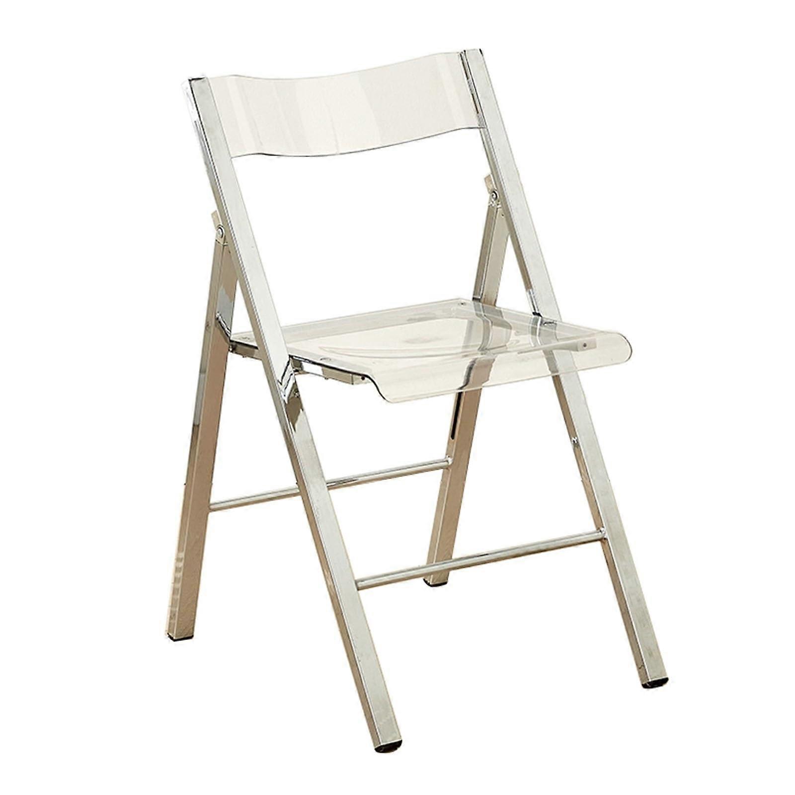 Ergonomic Folding Chair with Backrest, Heavy Duty 100kg Capacity, Space Saving for Home and Office