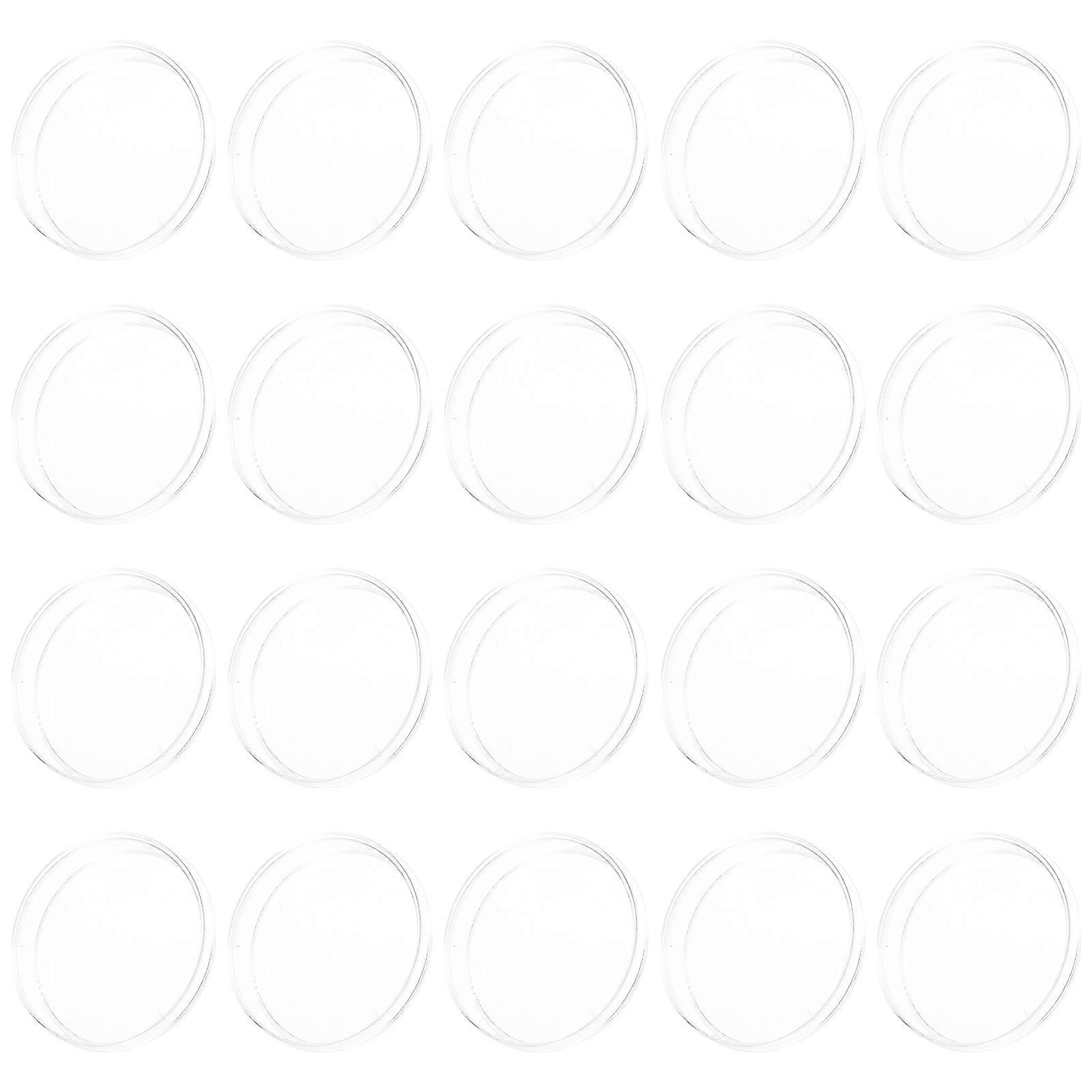 Experiment Petri Dishes Transparent for Biology Study 20Pcs