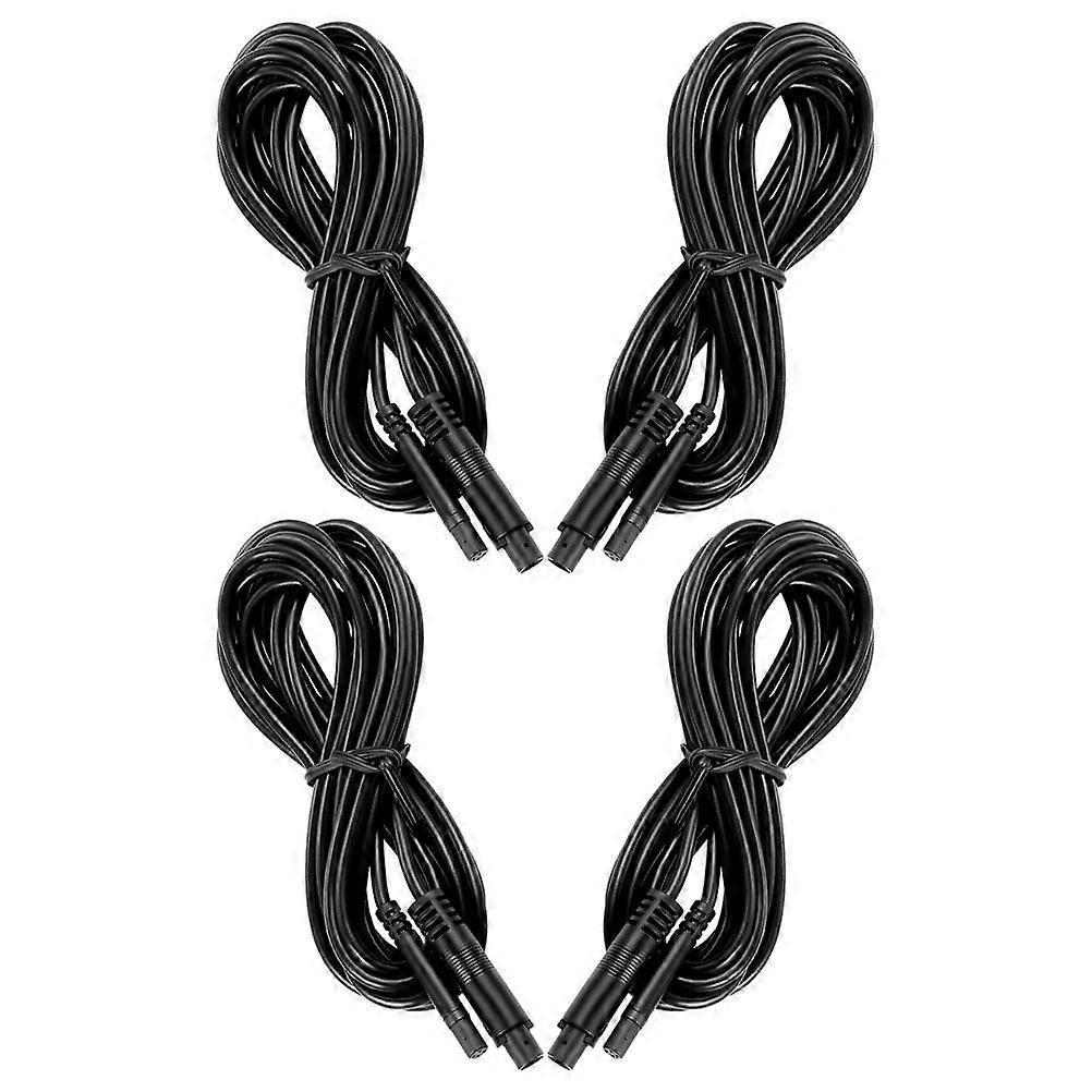 Interface Extension Line 4Pcs Rearview Camera Cable for Vehicle Use