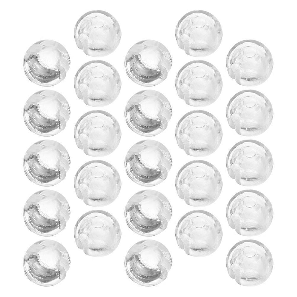 Beaded Chain Crimp Stop Transparent for Blinds 30Pcs Clear Design