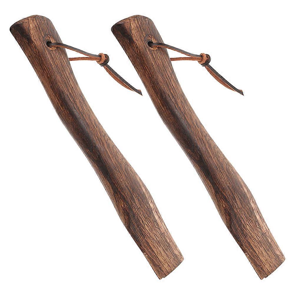 Durable Mini Wooden Handle Replacement for Home 2Pcs Grip