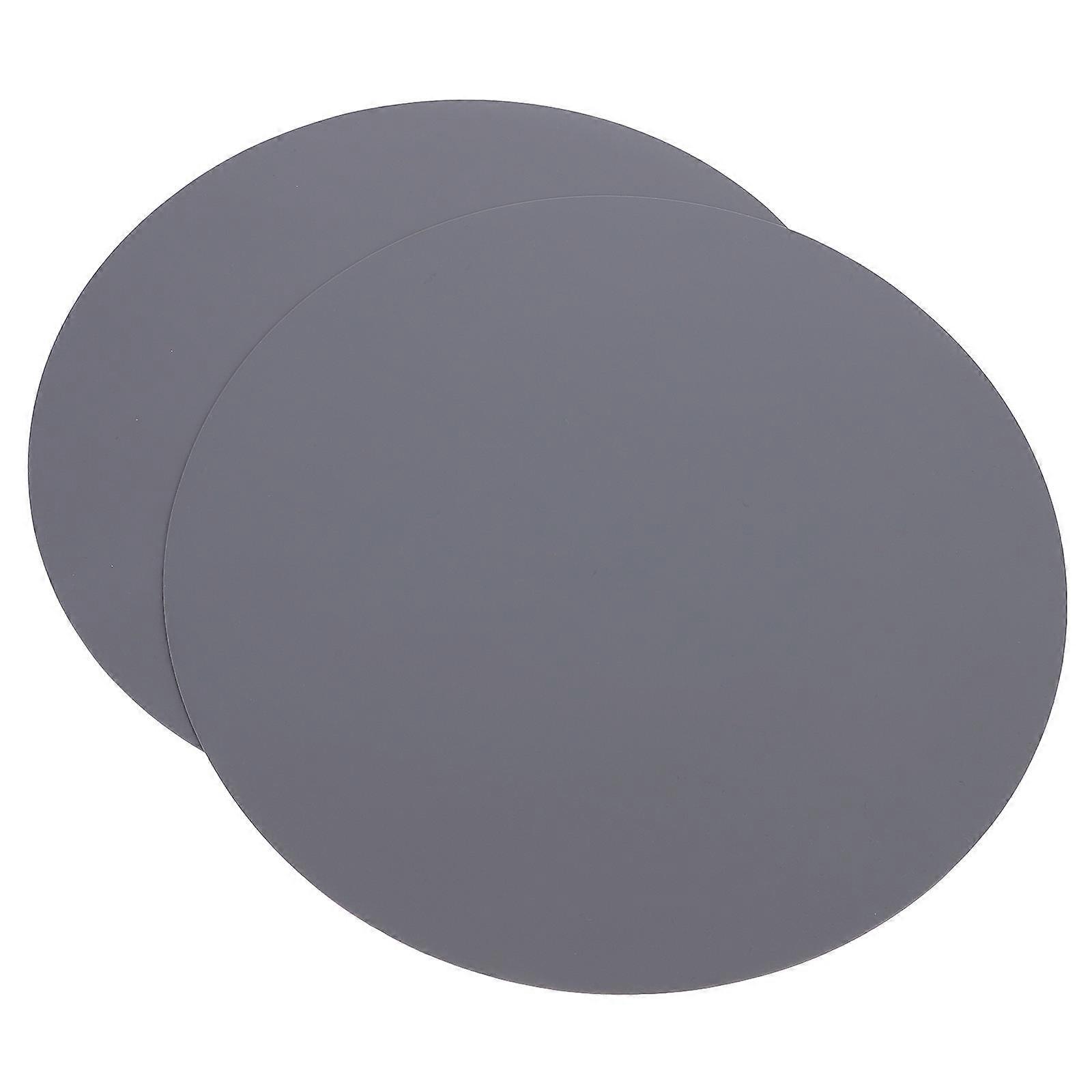 Baking Mat Silicone Round Table Mat 2Pcs for Cooking Table Use