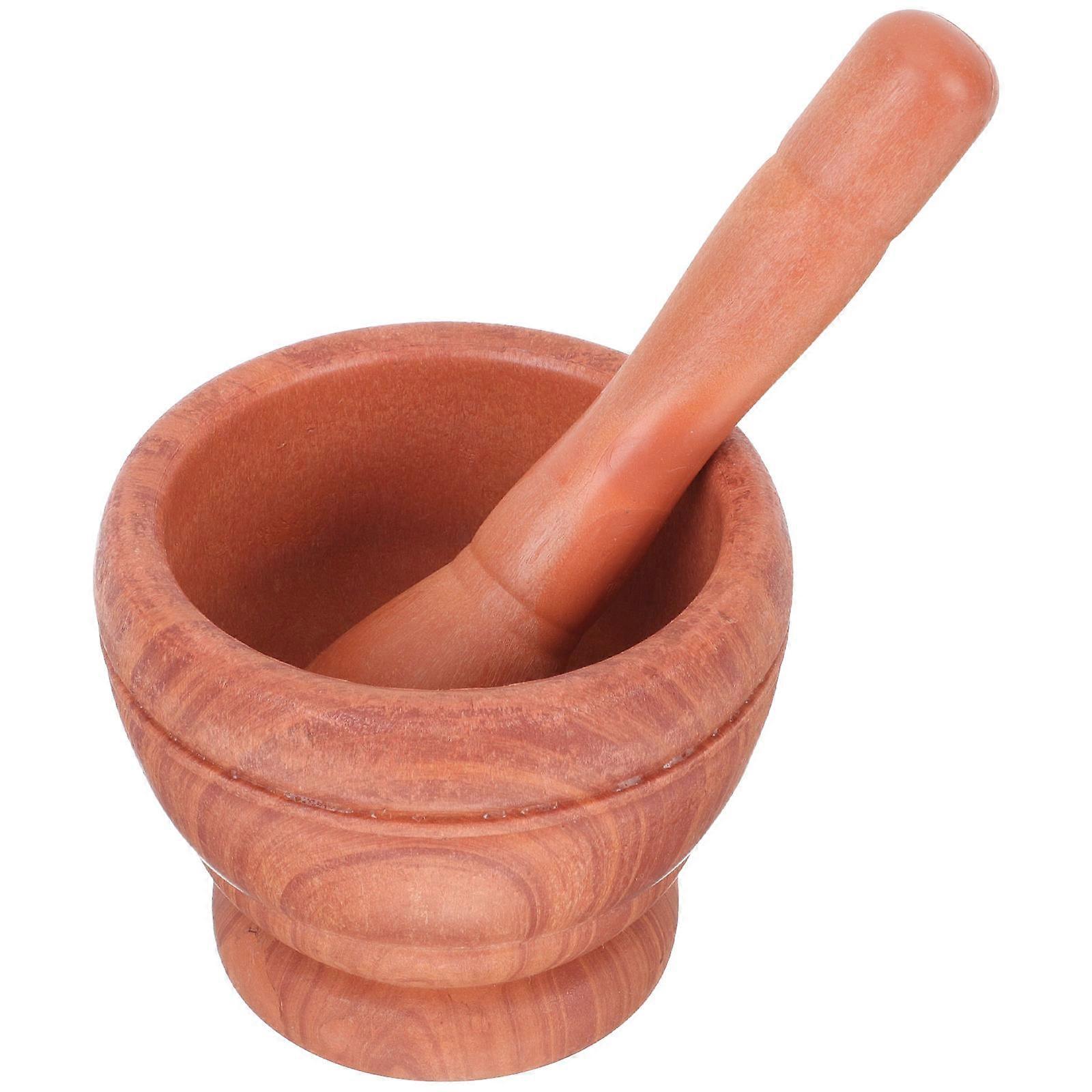 Plastic Garlic Mortar Set for Grinding 2Sets Garlic Pestles Kit