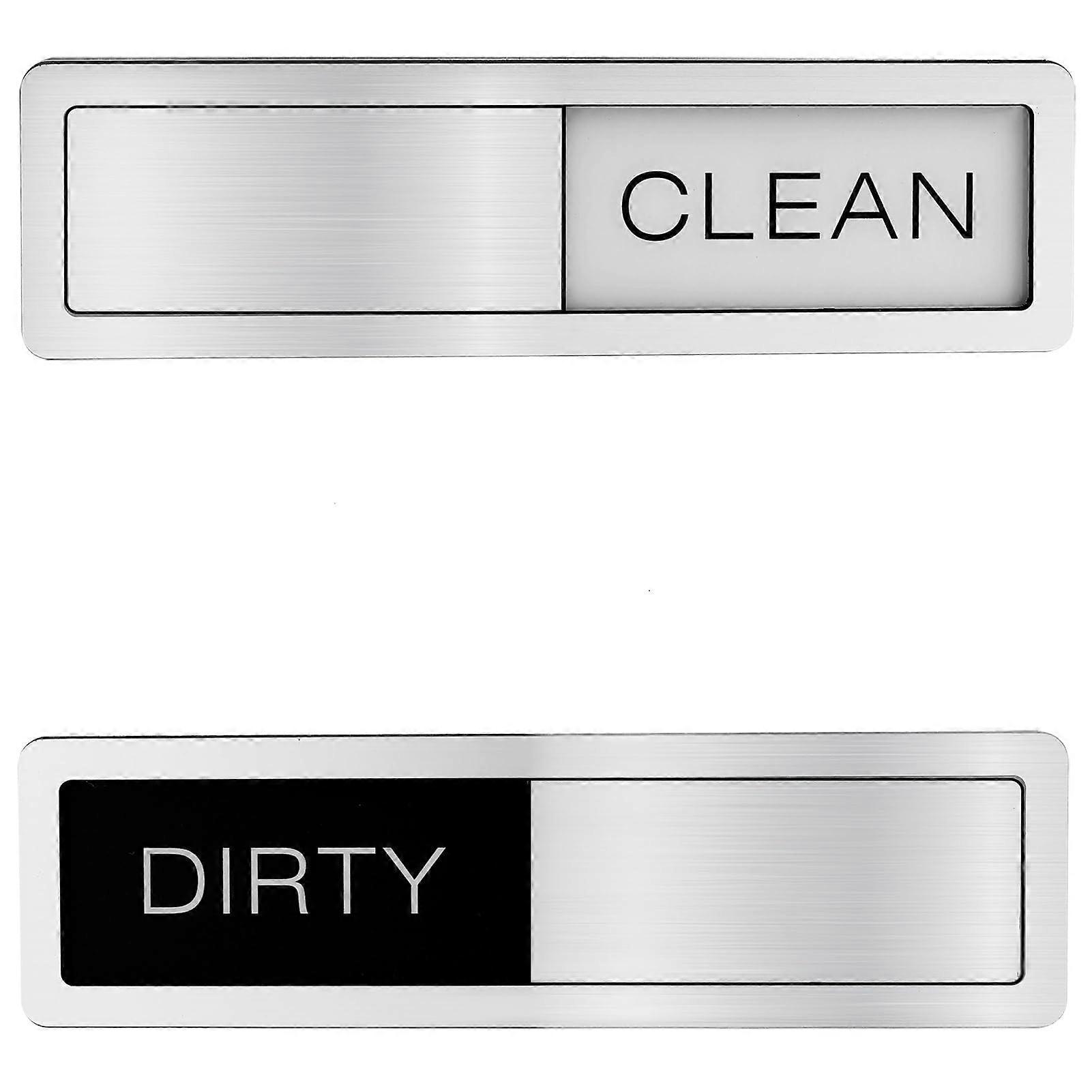 Dishwasher Magnet Clean Dirty Sign with Easy Slide Indicator and Bold Readable Font