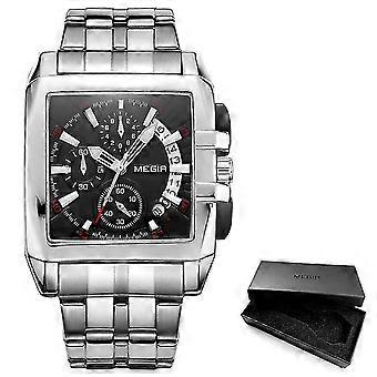 Montre Megir New Business pour homme, chronographe à quartz avec calendrier, édition limitée 2018-26s.