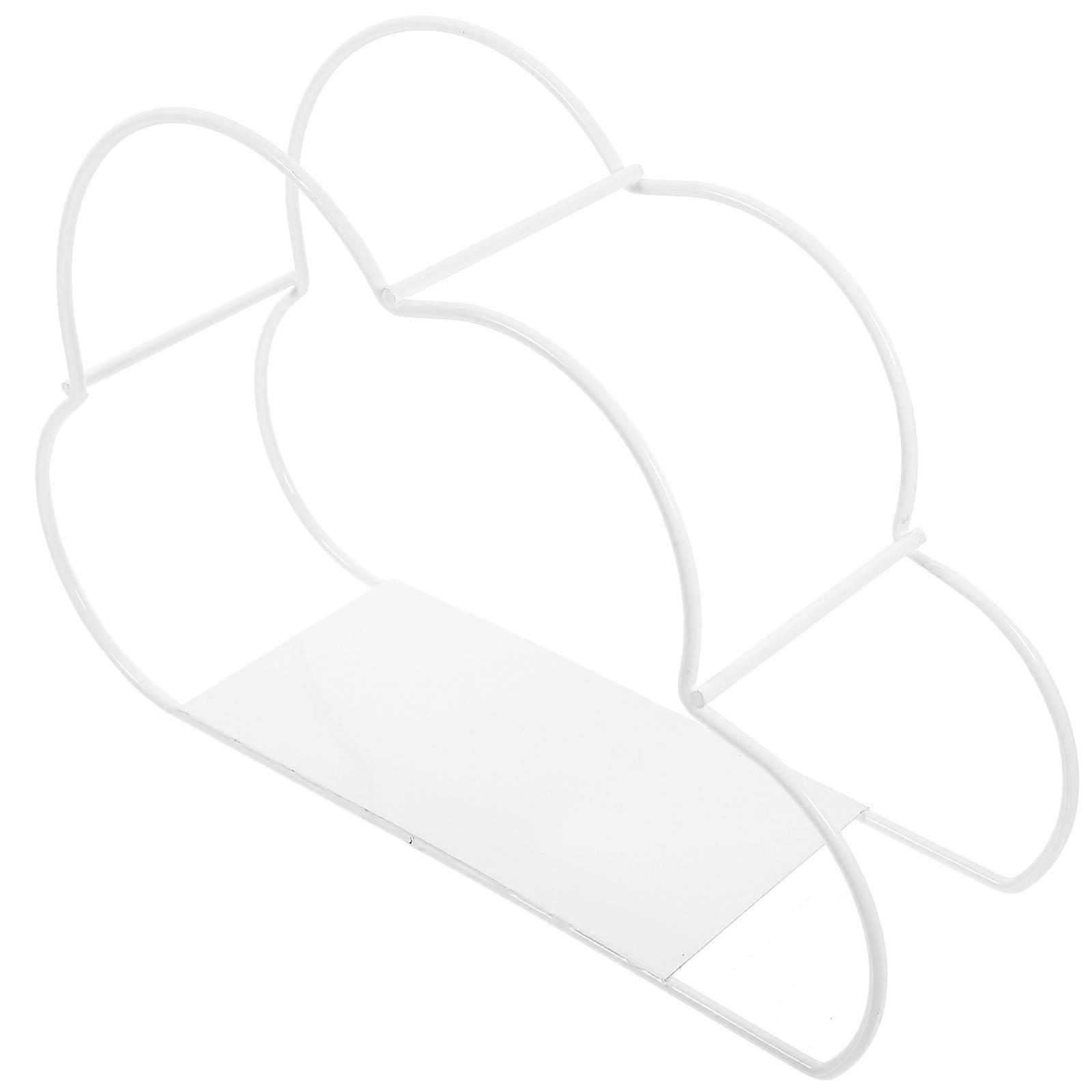 Cloud Shaped Desktop Book Rack for Holding Books Holder White