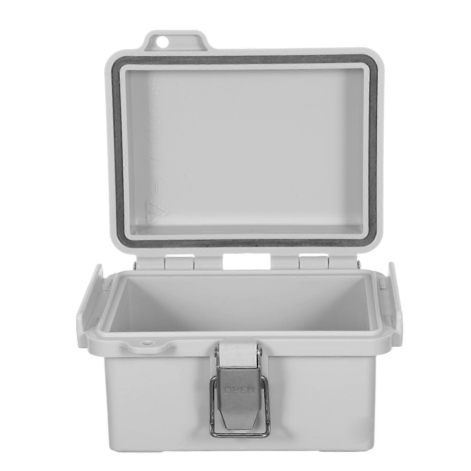 Grey ABS Electrical Enclosure Box for Electronics with Mounting Plate