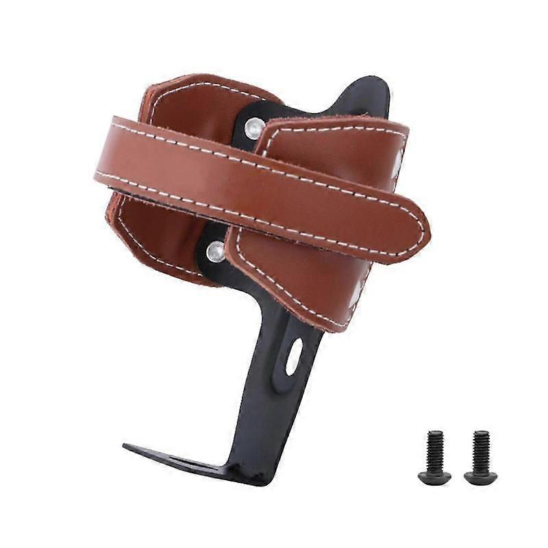 Water Bottle Mount for Bicycles with Leather Holder