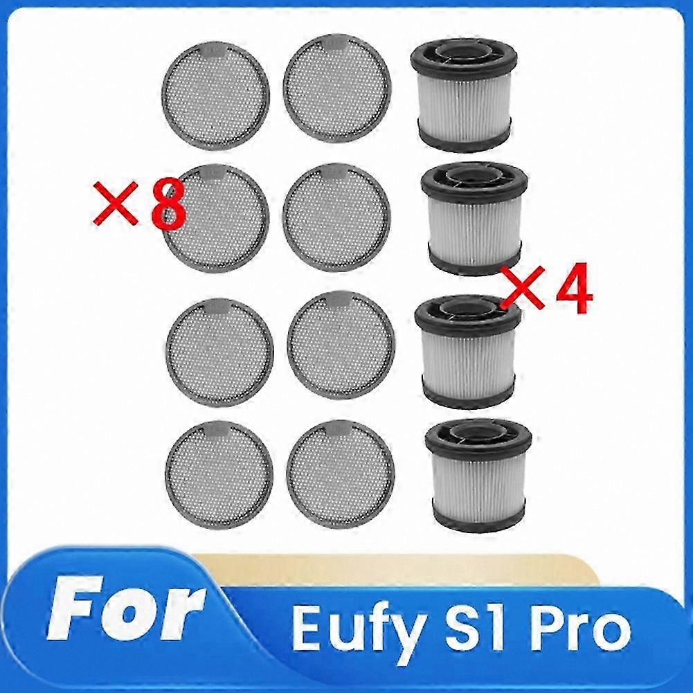 12 Pack Replacement Filters and Cotton for Robotic Vacuum Cleaner Accessories-Compatible with Multiple Models