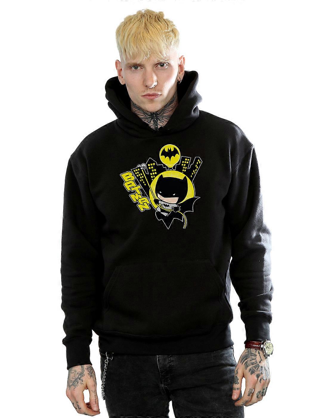 DC Comics Männer Chibi Batman schwingt Hoodie
