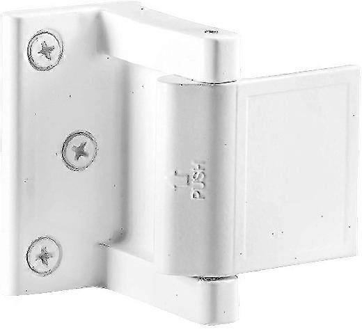Security Door Reinforcer for In-Swinging Doors with Privacy Latch and Anti-Pry Protection