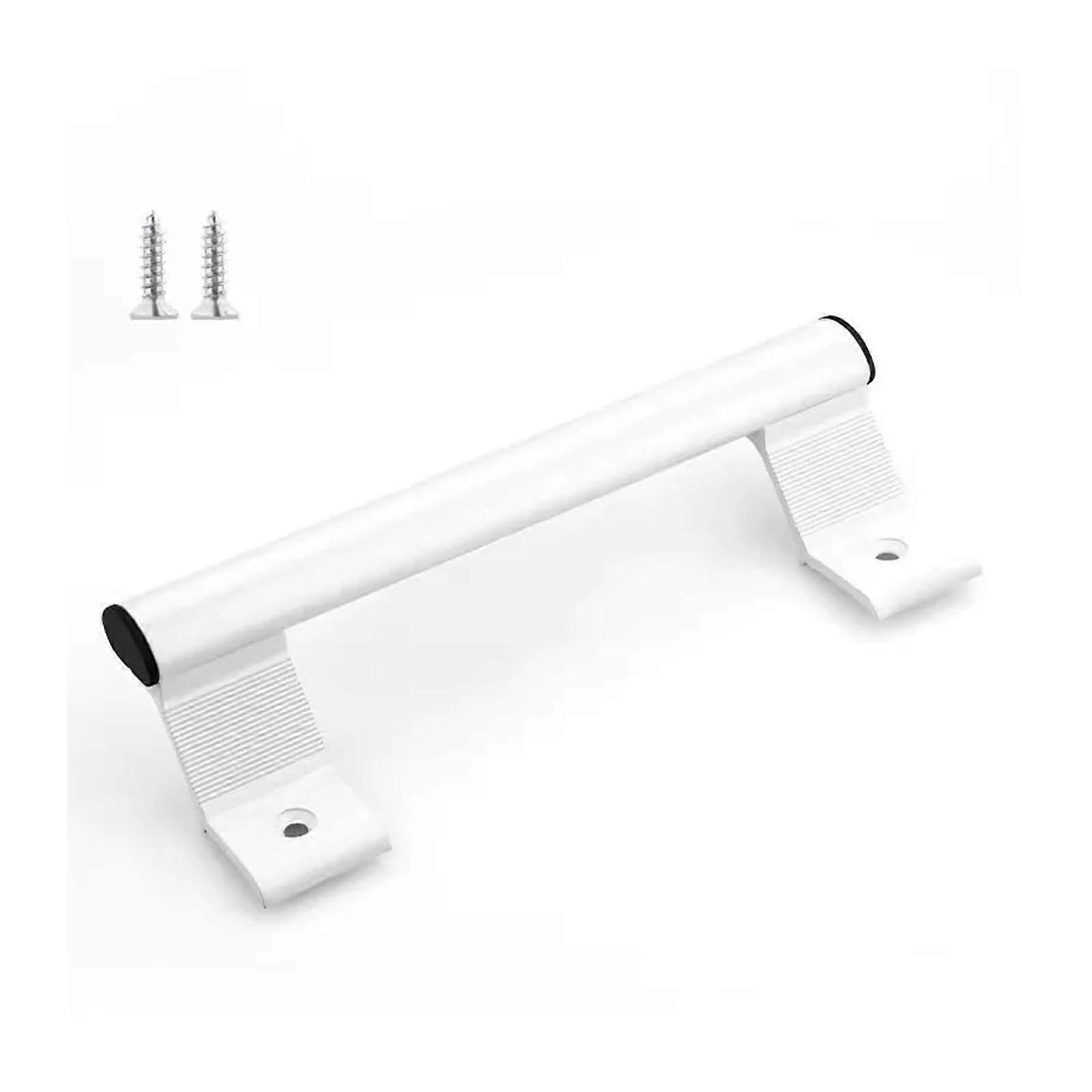 White Plastic Sliding Door Handle for Balcony Doors, Ergonomic Grip and Stability Support