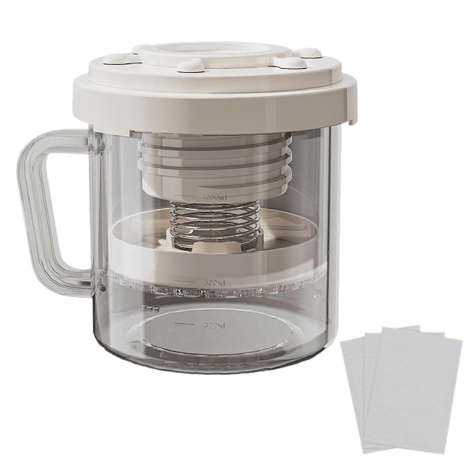 Multipurpose Yogurt Maker with Lid for Cheese Straining, HeatResistant and EasyClean Filter