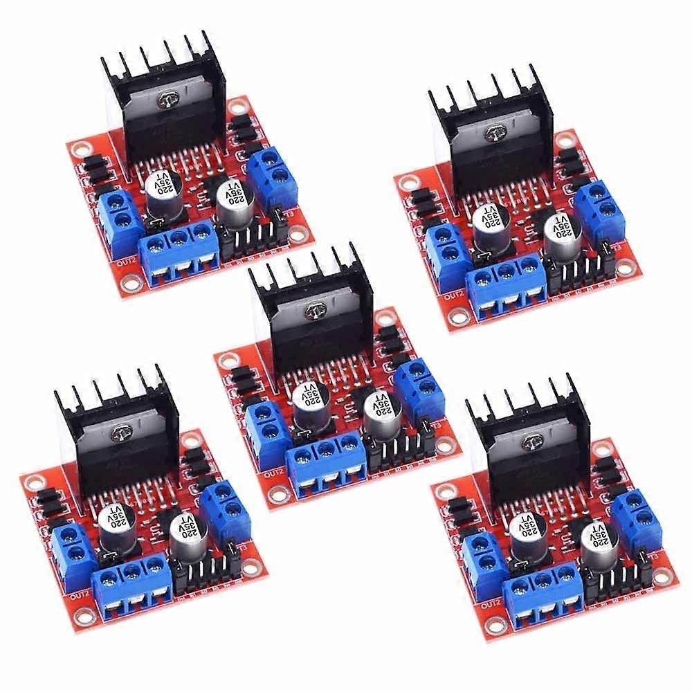 5PCS L298N Dual HBridge DC Stepper Motor Driver Module Controller Board for Arduino
