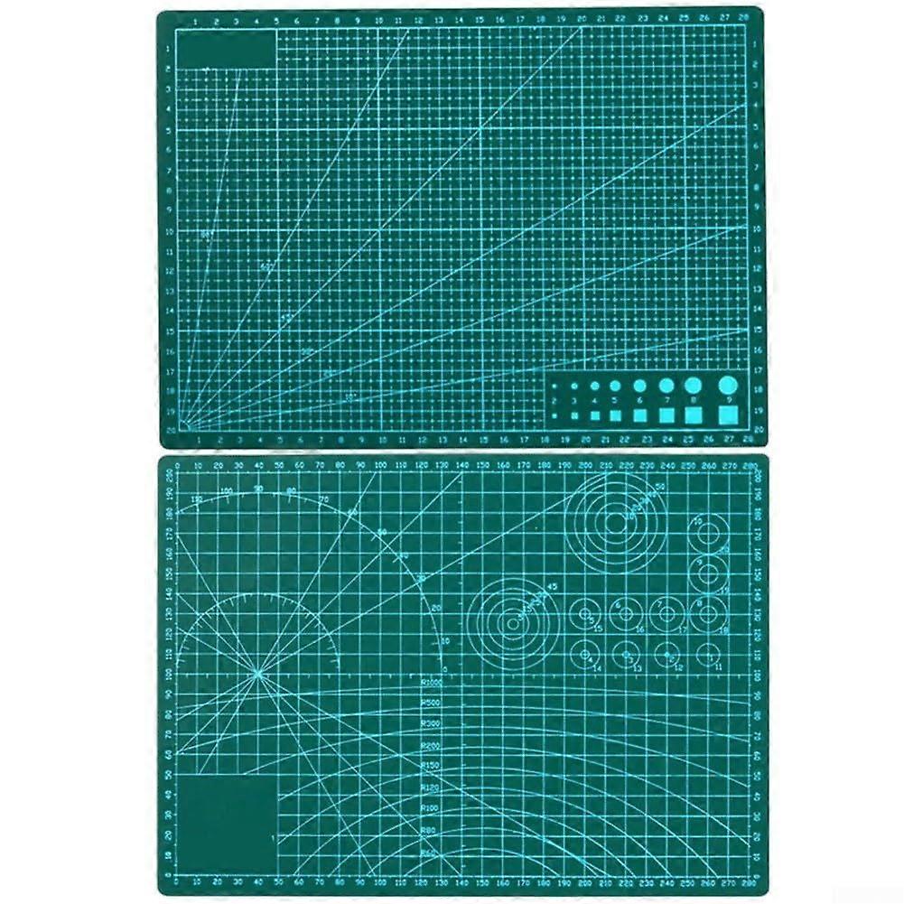 A4 Self Healing Cutting Mat Green DoubleSided Scale Durable 3mm for Sewing Quilting Crafting
