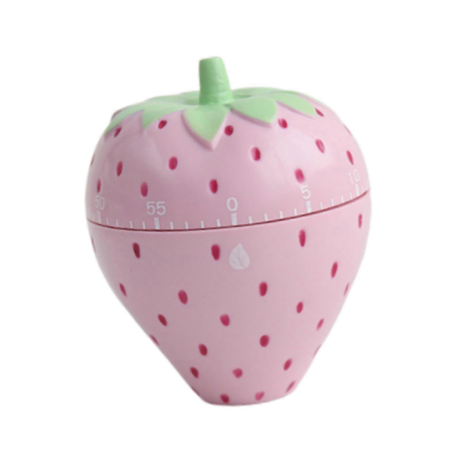 Kitchen Timer Mechanical Strawberry Design with Alarm for Accurate Cooking and Study Tasks