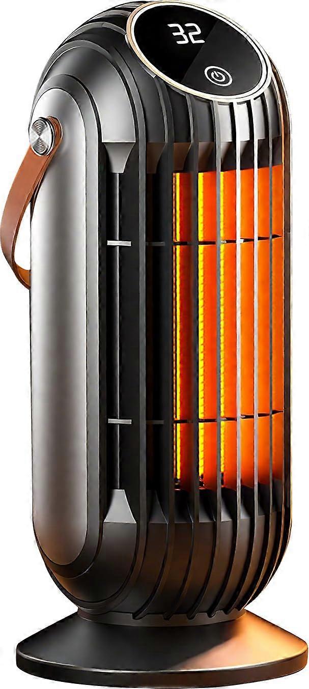 Space Heater with Instant Heat, Energy Saving Mode, Remote Control, 24H Timer, Quiet for Bedroom