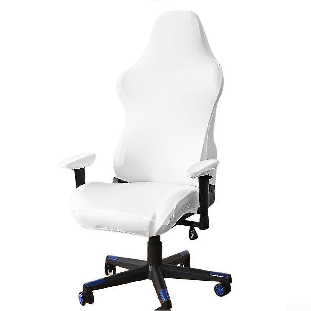 Stretchable Gaming and Office Chair Cover, AntiScratch Protector, Dustproof Gray Slipcover