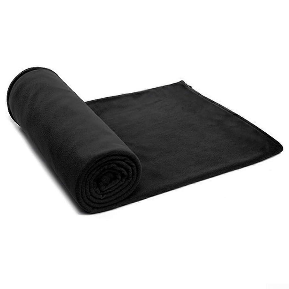 Camping Sleeping Bag Lightweight Polyester SkinFriendly Splicable Double Use Black 180x82cm