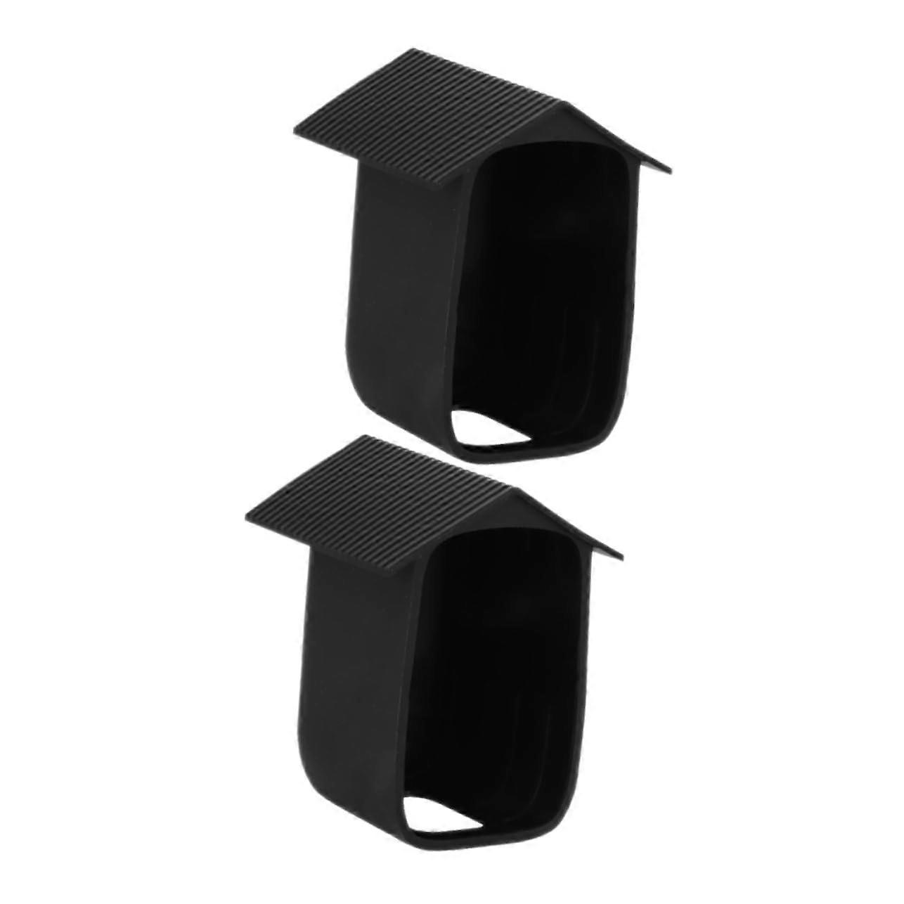2pcs Security Camera Rain Cover Weatherproof Outdoor Protector with UV Sun Shield Silicone Case