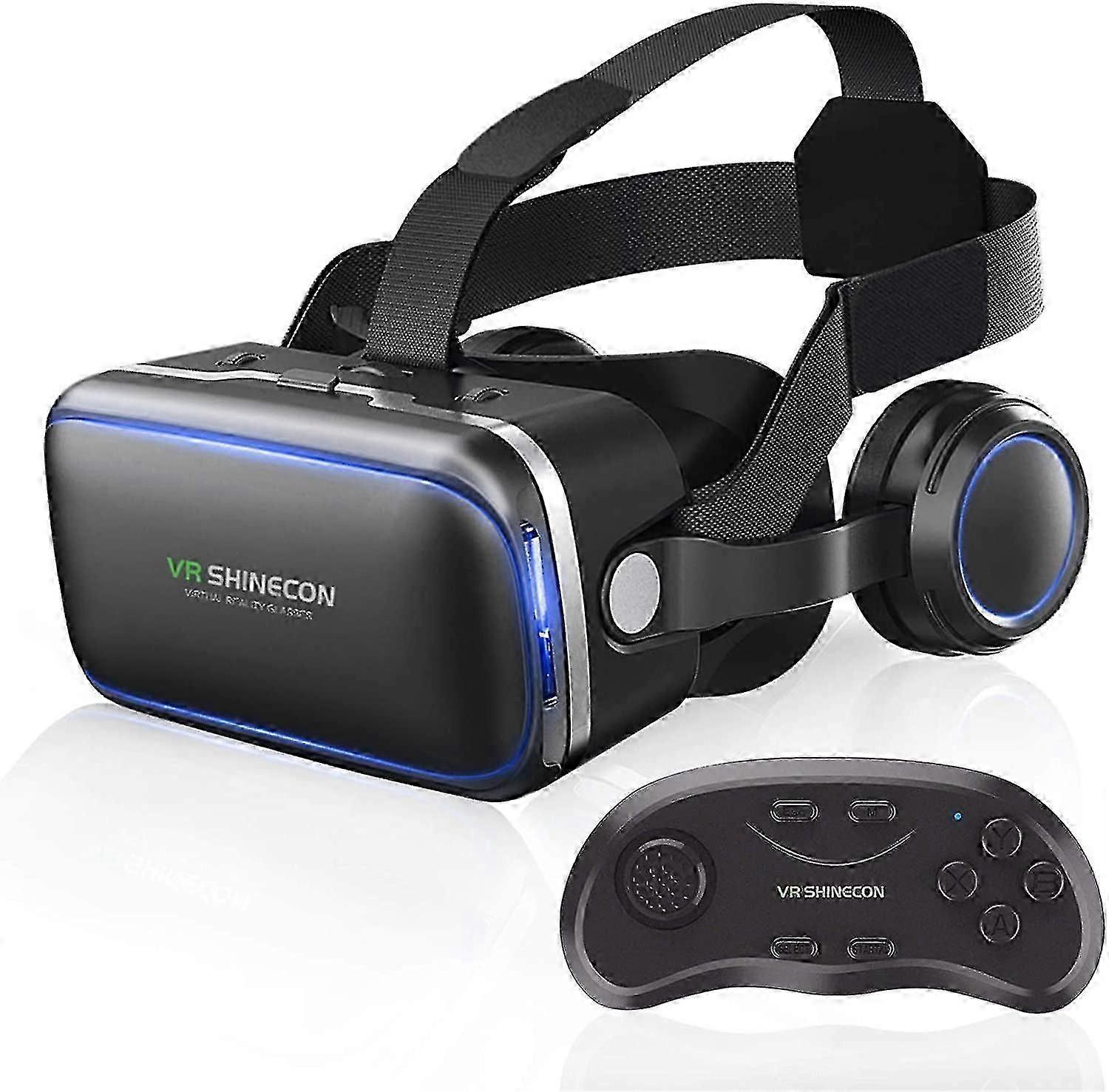 VR-headset för iPhone och Android-telefoner, Virtual Reality 3D-spelglasögonsystem