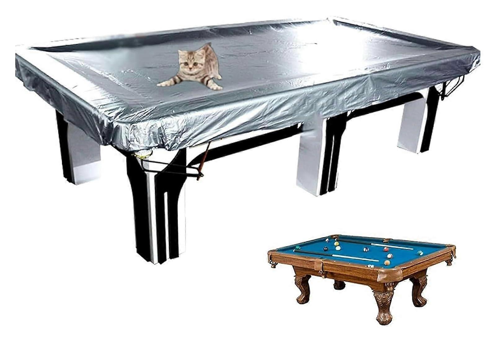 Waterproof Pool Table Cover 7ft12ft Heavy Duty PVC Billiard Table Protector with Elastic Corners