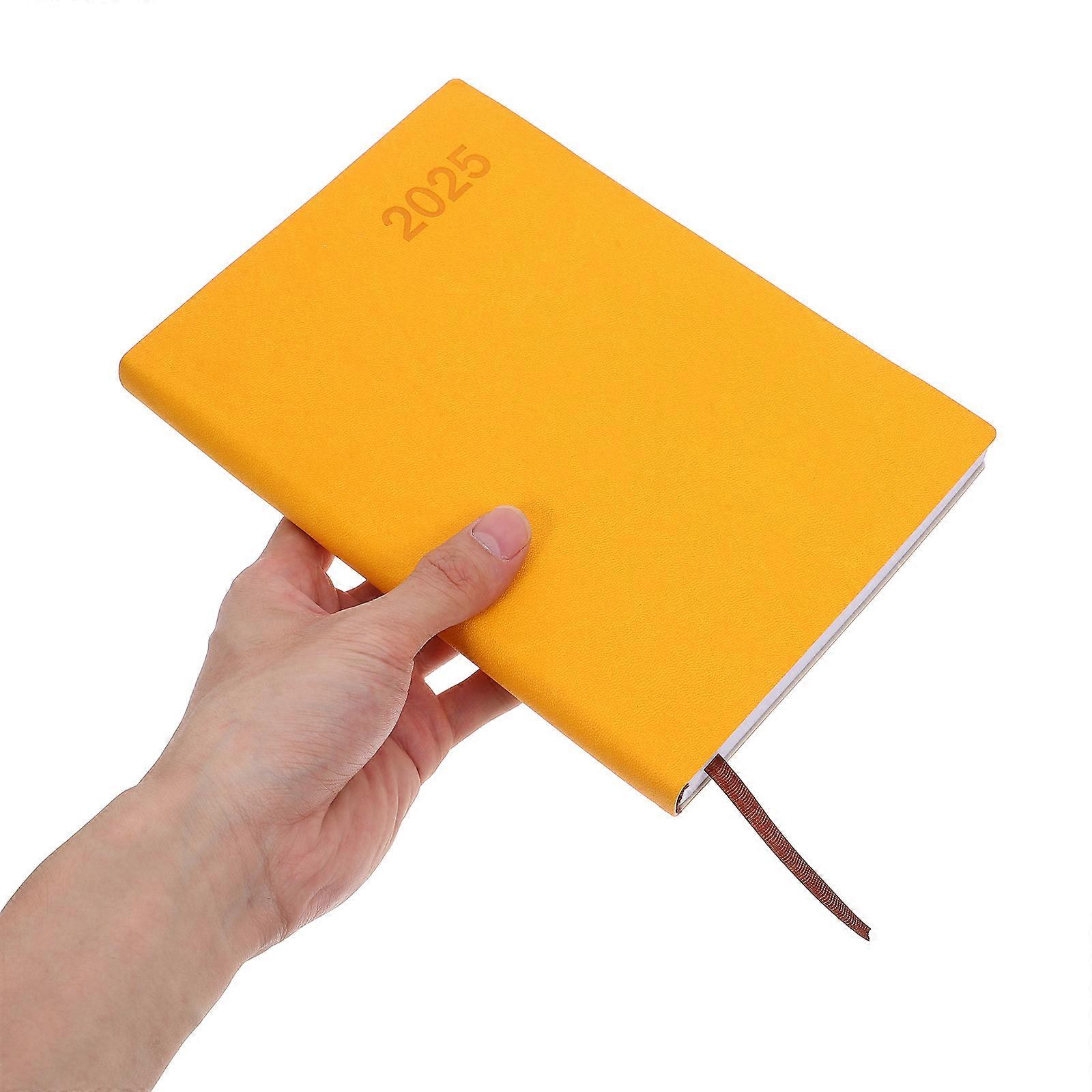 Yellow Academic Diary 2025 Planner for Monthly and Weekly Use