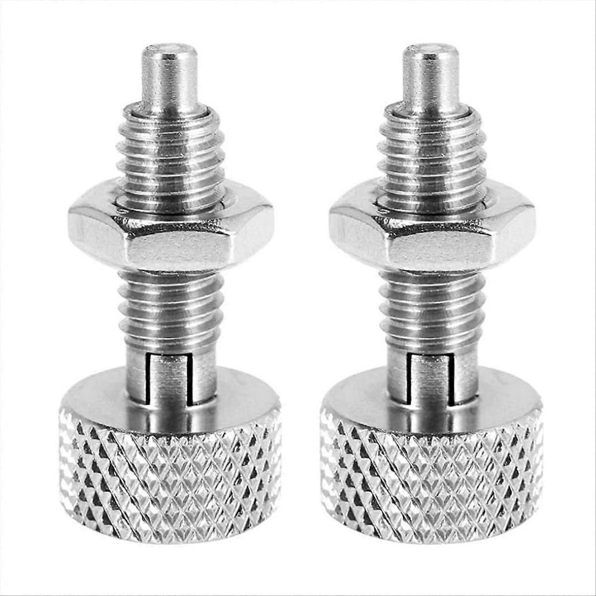 2Pcs Hand Retractable Spring Plunger, Quick Release Pin Lock Out Pin