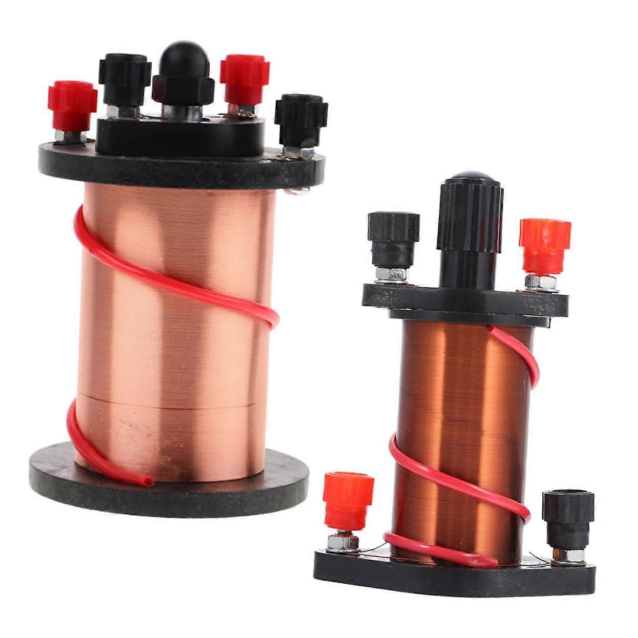 2pcs Electromagnetic Induction Coil Physics Experiment Kit for Classroom Science Demonstration