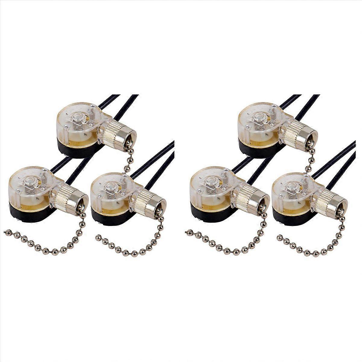 3Pack Ceiling Fan Light Switch ZE-109 Fan Switch Ceiling Pull Chain Switch Replacement