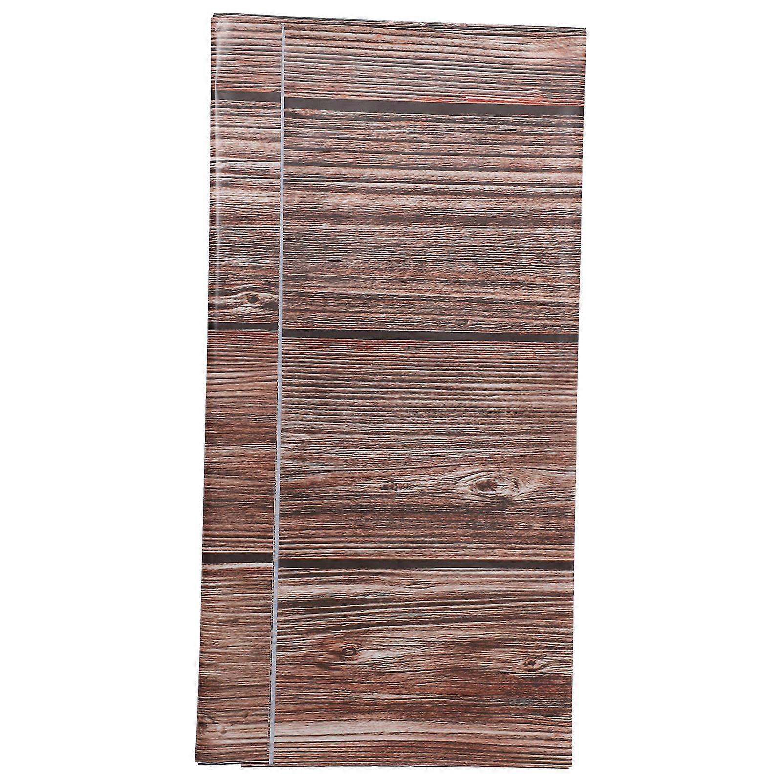 Rustic Tablecloth Rectangle Wood Grain Table Decor Protective 274.00X137.00CM 4Set