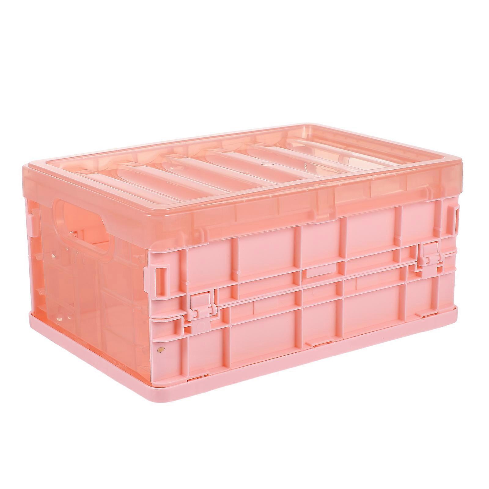 Plastic Storage Box Foldable Case for Storage Use with Lid Design