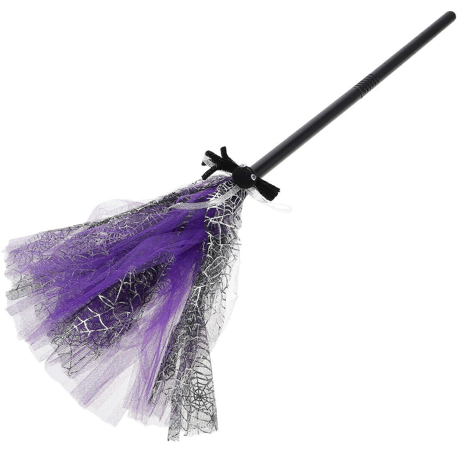 Broom Cosplay Witch Broomstick for Halloween Accessory