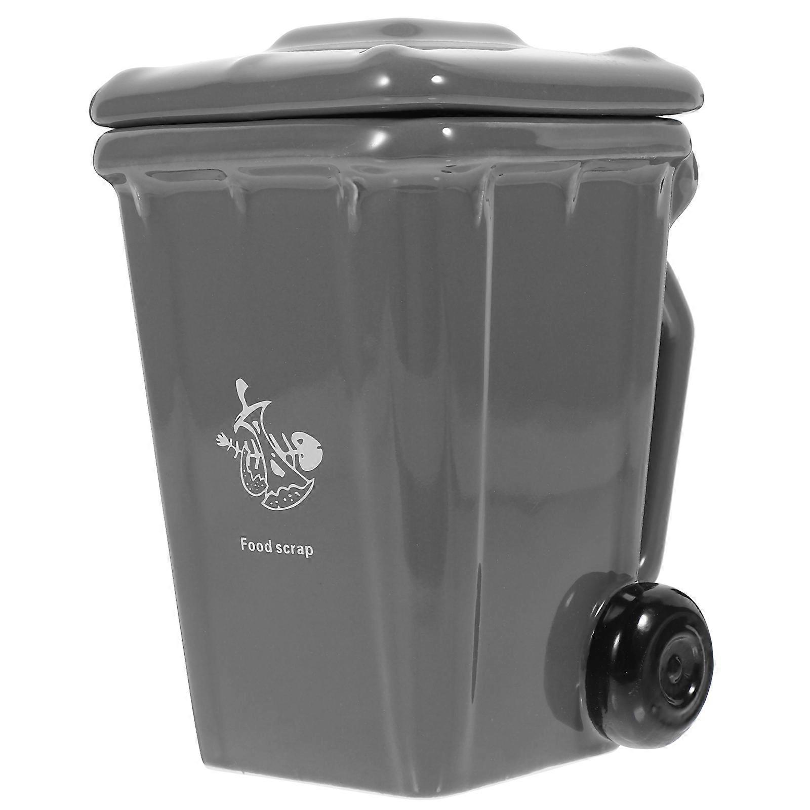 Dark Grey Ceramic Coffee Mug for Office Use Multi-Function Cup