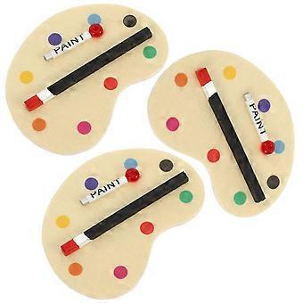 Mini-Szenen-Dekor-Hüllen-Farbpaletten zum Zeichnen, 3-teiliges Set
